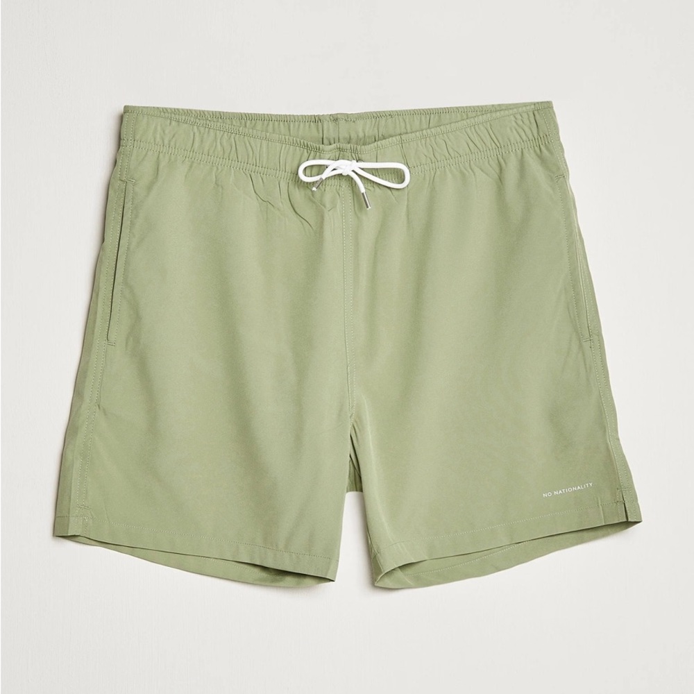 Light Olive Men's Swim Trunks